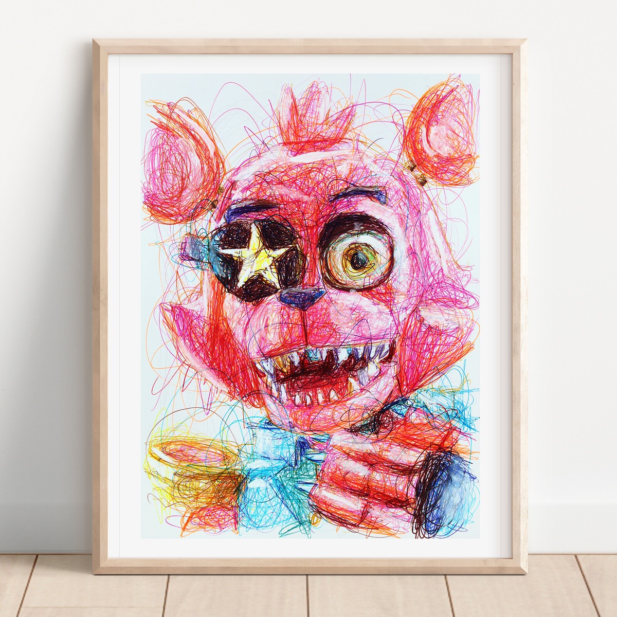 Glamrock Foxy Ballpoint Pen Print, Five Nights at Freddy's