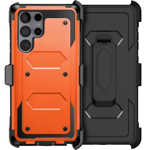 For Samsung Galaxy S22/S22+/Ultra Case Dual Layer Rugged Hybrid Cover Belt Clip - Picture 5 of 54