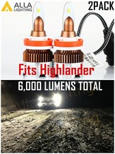Alla Lighting Xenon White H9 Headlightfog Light Bulb Led Headlights For Cars