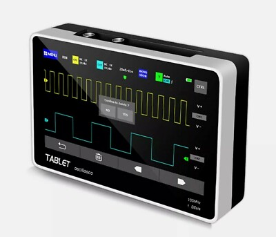 2 Kanal Digital Oszilloskop, 100MHz, 1GSa / S 7-Zoll Farb TFT LCD Bildschirm
