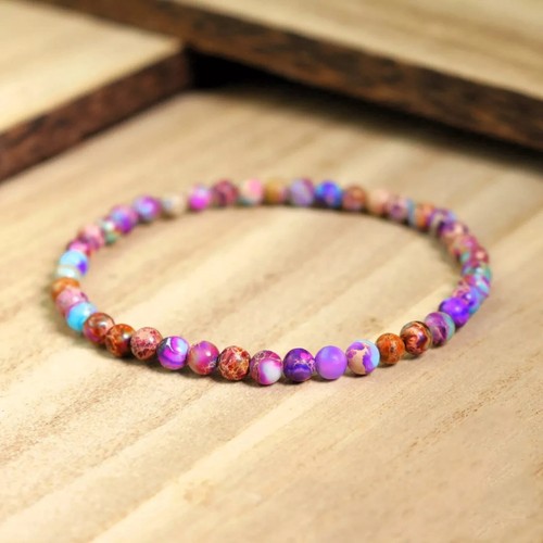 4mm-10mm Natural Gemstone Beaded Stretch Bracelet Crystal Healing Reiki Gifts - Picture 225 of 440