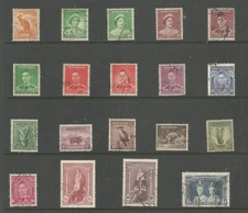 Australia SG164-78 the 1937-8 GVI set 0f 14 + a couple of shades fine used