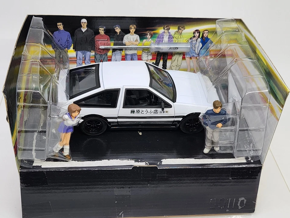 Toyota Trueno AE86 Jada Toys Initial D Escala 1:24 Kit Modelo Metal con Figuras Foto 3 de 4