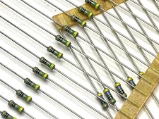 2pcs PHILIPS MPR24 9.87K (9K87) 0.1% 1/4W 25ppm Metal Film Precision Resistor