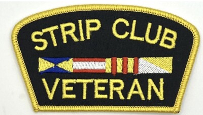 Strip Club Veteran Humorous Funny Vintage Style Patch Cap Hat
