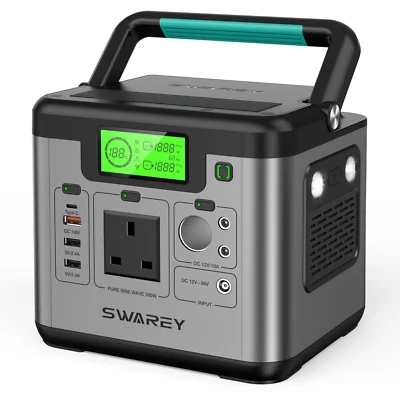 518Wh Solar Portable Power Station Portable Generator Emergency Power Supply UK
