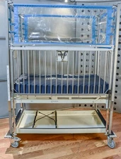 Hard Mfg Hospital Crib w/ Manual Head & Knee Adjust - Free Shipping 54"x30"x75"