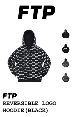 FTP REVERSIBLE LOGO HOODIE(BLACK) | eBay
