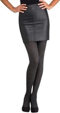 Hue Women's Super Opaque Tights with Control Top, Graphite Heather