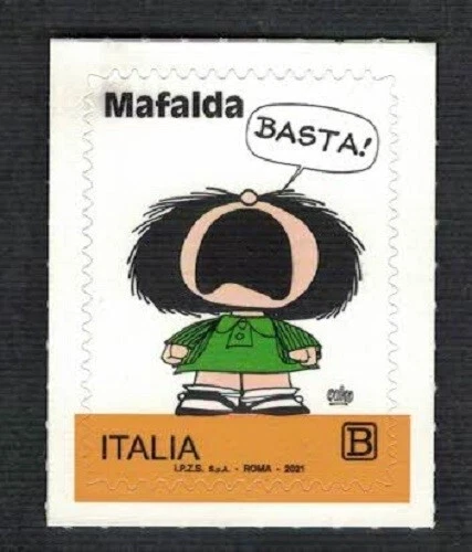 ECCELLENZE ITALIANE DELLO SPETTACOLO MAFALDA. FRANCOBOLLO NUOVO ANNO 2021 - Foto 1 di 3