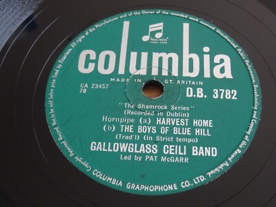 GALLOWGLASS CEILI BAND 5 TRACK 10'' 78 RPM E