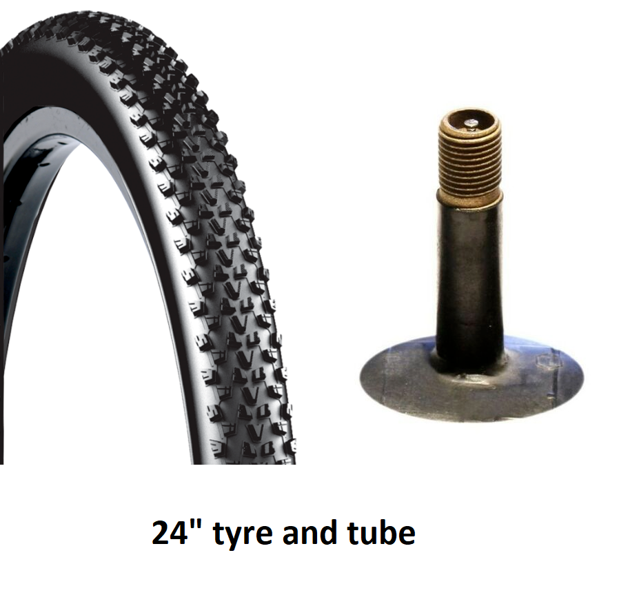 inch bicycle tyre and tube will fit 24 x 24 x 24