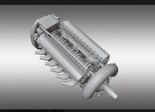 Print Scale PSR32011 1/32 Packard V-1650 Merlin - Aircraft Engine - Picture 4 of 6