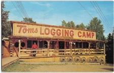 TOM'S LOGGING CAMP Northwest Trading Post Duluth, MN 1968 Vintage Postcard