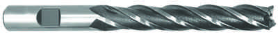 5/8 x 5/8'' Shank 4F HSS Single End Mill - Extra Long