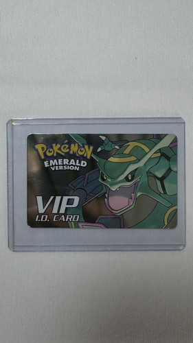 Pokemon Emerald Version Collectors VIP ID Card ONLY
