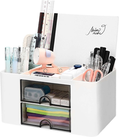 Schreibtisch Organizer Mit Schublade, Multifunktionaler Schreibtisch Organizer M