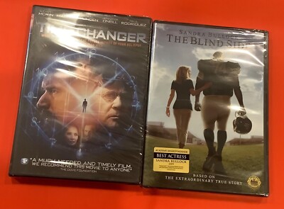 Lot of 2 Time Changer & The Blind Side Brand New Sealed  DVDs #1 Family Friendly