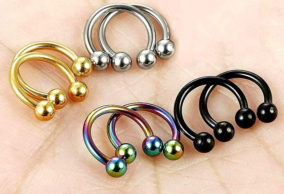 Magnetic Septum Nose Ring - Fake Septum Ring – Kreative Kreations