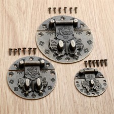 4x Retro Butterfly Jewelry Box Latches Wooden Case Cabinet Hasps Clasps Latches