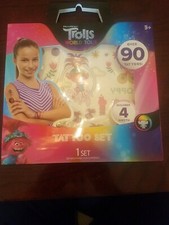 Trolls World Tour Over 90 Tatoos-Brand New-SHIPS N 24 HOURS