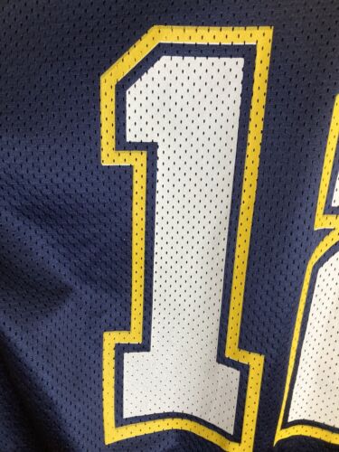 Vtg San Diego Chargers Stan Humphries 12 Logo Athletic Jersey Made In USA Large - Picture 3 of 10