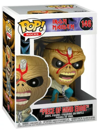 Funko Pop Rocks Iron Maiden Piece of Mind Eddie Figure w/ Protector