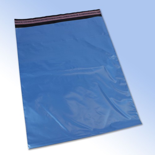 50 Mixed Blue Strong Plastic Postage Mailing Bags - Picture 3 of 3