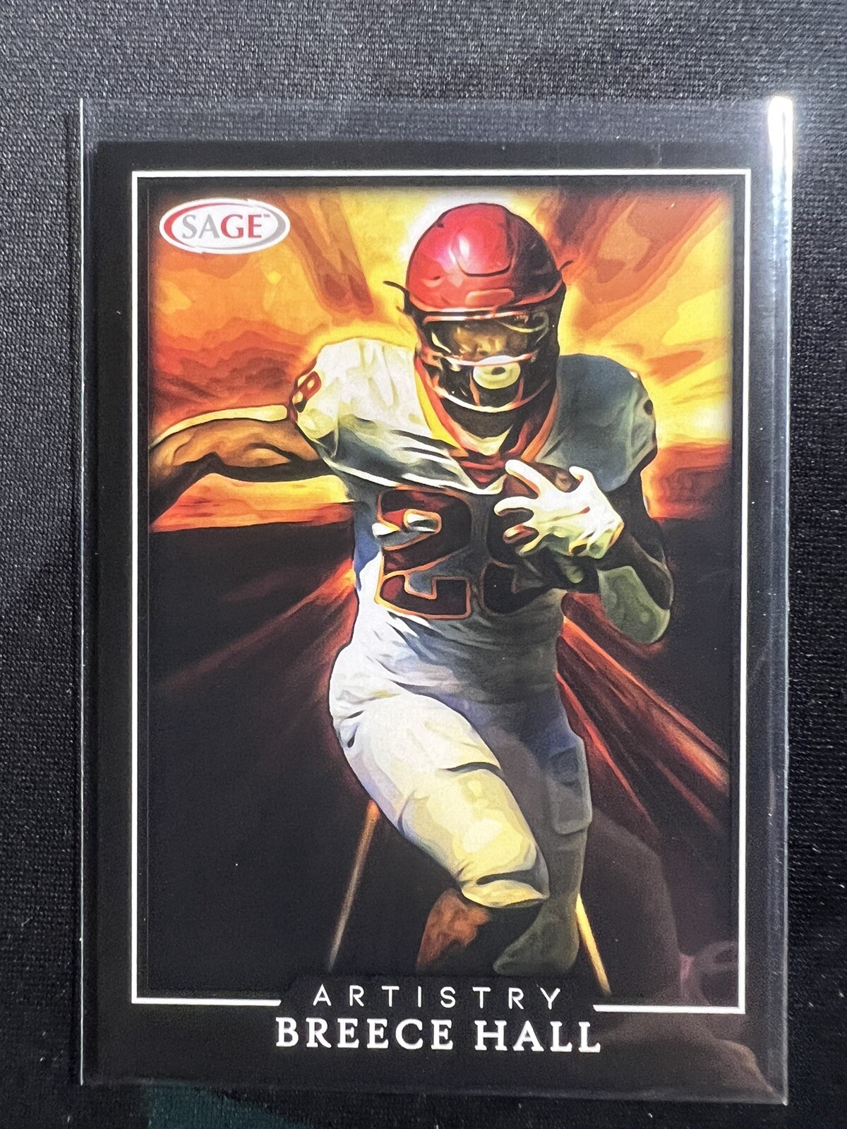 2022 Sage High Football Artistry ARTBH Breece Hall eBay