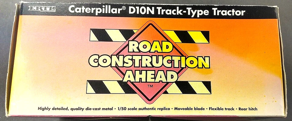 CATERPILLAR D10N ERTL TRACK-TYPE TRACTOR 1/50 1994 HARD TO FIND DIECAST    CB - Image 3 of 4