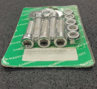Gardner-Westcott Laced Wheel Belt Sprocket Mt Bolts 87-Up