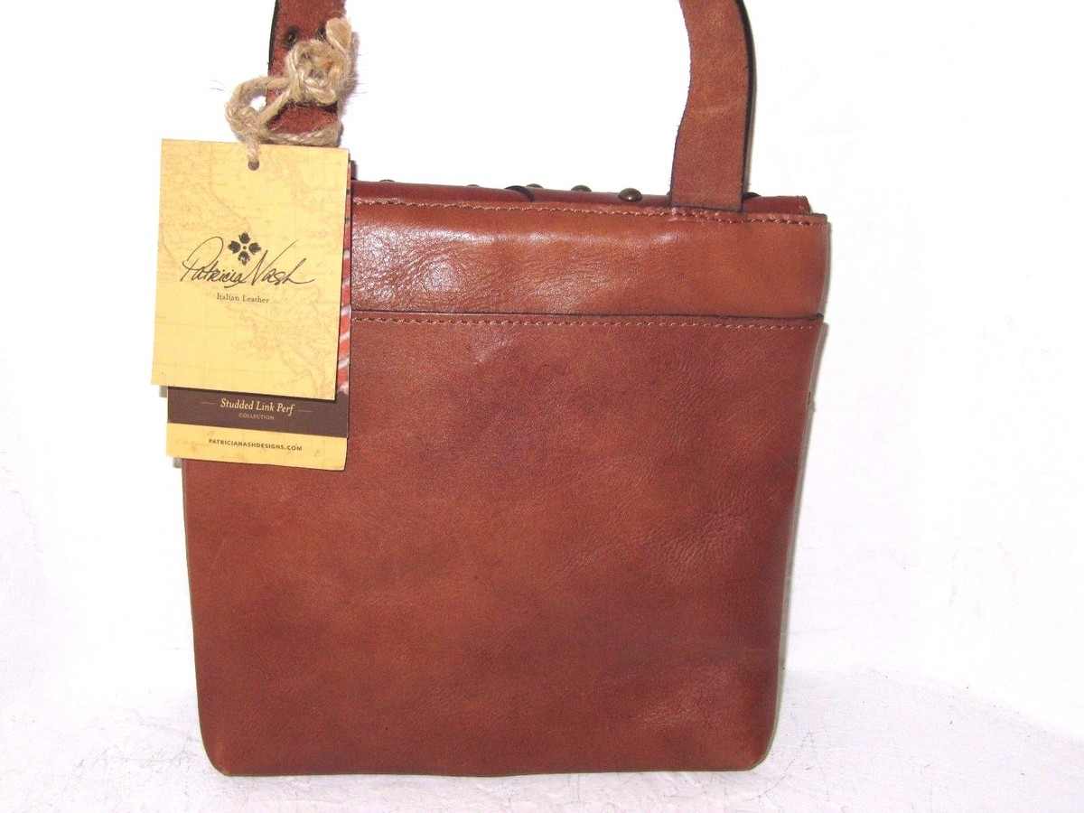 Patricia Nash Granada Crossbody Bag - Rich Chocolate Brown Patricia Nash Granada crossbody bag in a brown leather map print main image 3