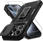 ARMOUR Case For iPhone 17e 17 Pro Max 16E 15 14 Ring Lens Protector Screen Cover