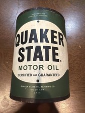 Quaker State Motor Oil - Wall Decor Metal Can Sign Man Cave Rustic P33