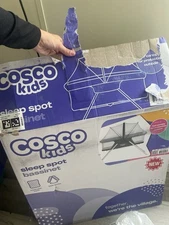 Cosco BT084GCW Folding Sleep Spot Bassinet with Cover - Gray