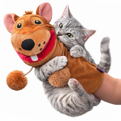 Pounce & Purr  Meow Mitt Wearable Cat Toy   Cat Wrestling Glove,  Chippy McGee 