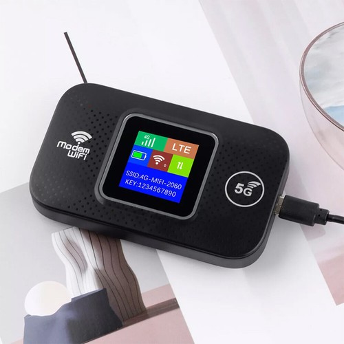 Portable Unlocked 5G WiFi Router - LTE Wireless Hotspot LCD Broadband - Afbeelding 13 van 13