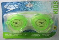 Speedo Kids Sunny Vibes Swim Goggles 'Sunglass Style' Age 3-6, Anti Fog, Green