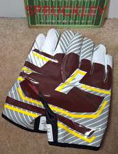 ADIDAS ADIZERO NCAA CENTRAL MICHIGAN CHIPPEWAS RECEIVER FOOTBALL GLOVES, XL