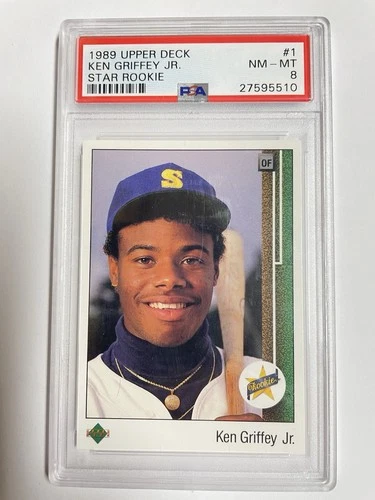 1989 Upper Deck - Ken Griffey Jr #1 (RC) PSA 8