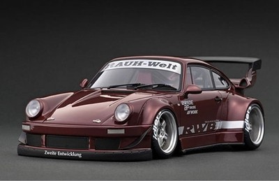 Ignition Model 1/18 RWB Porsche 930 Dark Red Resin Model Wide Fender 2nd Wing