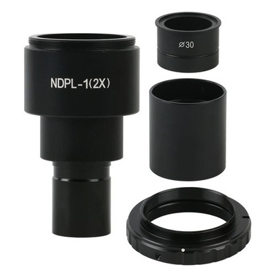 NDPL 2X Adapter 23.2mm/30mm/30.5mm T2 Mount Microscope SLR Camera Eyepiece Lens