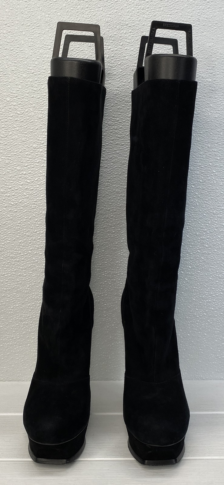 Saint Laurent Tribute 105 Platform Boot Women US8.5 EU38.5 Black Suede *PREOWNED thumbnail 4