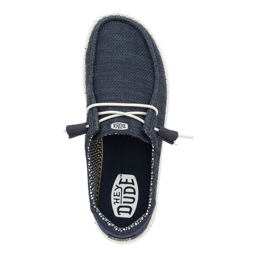 Hey Dude Wendy Stretch Mesh Women's Casual Shoes, Navy, W7 - Picture 6 of 6