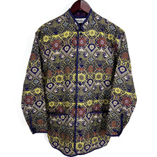 Vintage CHICO  S DESIGN 100 Silk Colorful Asian Inspired Jacket Size 0 / Small