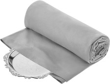 Jecery 1.1 Yard Anti Tarnish Silver Cloth by the Yard, Luxury Jewelry Gray