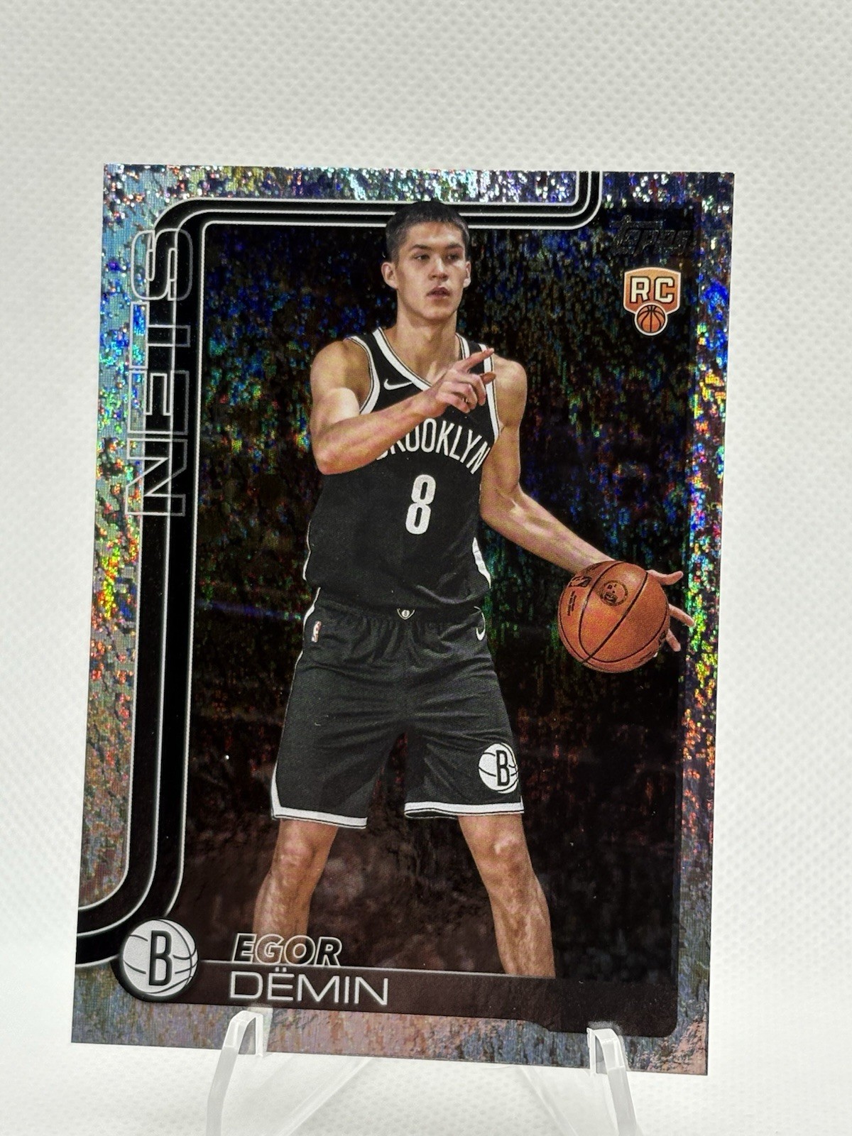 Egor Demin2025-26 Topps Basketball #208 RC Rookie Sand Glitter Brooklyn Nets 🔥