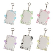 Photocard Holder Keychain Cartoon Photocard Holder ID Cards Protective Sleeve