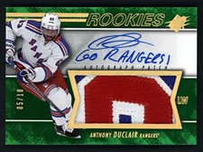 2014-15 Upper Deck Spx Rookies Auto Patch Green Spectrum Anthony Duclair /10