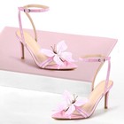 Butterfly Heels for Women Ankle Strap High Heels Pointed Toe US10 — photo 2